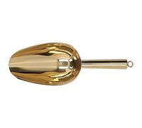 Nikou Trottinette à glace en acier inoxydable en forme de U de qualité alimentaire pour la maison, hôtel, restaurant, pelle en métal, 24,1 cm, finition dorée