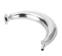 Nikou Tuyau d'échappement Chrome couleur d'échappement efficace motorisé accessoires de moto réduisent le bruit compatible pour 80cc 66cc 49cc