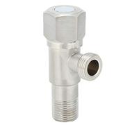 Nikou Vanne d'angle en acier inoxydable brossé G1/2", robinet d'arrêt d'eau pour toilettes et chauffe-eau, accords de salle de bain, design, installation facile