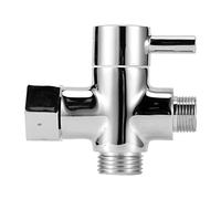 Nikou Vanne de dérivation de robinet à 3 voies, pièces de douche de salle de bain pour pommeau de douche à main et tête de pulvérisation fixe, séparateur d'eau de 0,95 cm, accory de rechange pour