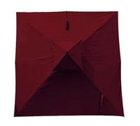 NIKSHI 300x300cm Auvent De Rechange pour Déporté Parasol De Terrasse, Carré Toile De Rechange pour Parasol Tissu De Rechange pour Parasol De Table D'extérieur,Rouge-300x300cm(10x10ft)