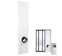 Niktule AC Window Sealing Cloth Kit, 2M/3- Window Seal for Portable Air Conditioner and Tumble Dryer with Adjustable Coupler with Tension Rope Waterproof Windproof (Polyester)