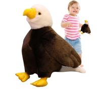 Niktule Animal en Peluche de pygargue à tête Blanche | Cadeau en Peluche pygargue à tête Blanche Doux et câlin - Peluche éducative et vive, Cadeaux pour Anniversaire, pâques, fête des, noël