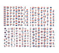 Niktule Autocollants pour ongles Paris,autocollants pour - Autocollant pour la conception d’art des ongles - Fournitures d'art d'ongle de conception de drapeau français pour des femmes,