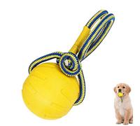 Niktule Boule de Chien avec Manche, mât de Chien - Balle d'entraînement à Mastication Indestructible - Jouets de Chiot interactifs alimente Les nœuds de Dentition pour Les mailleurs agressifs
