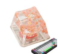 Niktule Capuchons de Clavier en résine,Capuchons de Touches en résine à Fleu,Gypsophila Sa Profil Keycap - Le Clavier de Jeu Brille à Travers Le Capuchon de Touche R4 translucide, expérience de