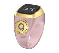 Niktule Counter Prayer Smart Rings, Compteur Doigts Électronique Numérique, Compteurs Numériques avec Batterie Rechargeable, Anneau De Doigt Intelligent avec Affichage, 5 Rappels De Temps De Prière