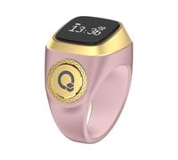 Niktule Counter Prayer Smart Rings, Compteur Doigts Électronique Numérique, Compteurs Numériques avec Batterie Rechargeable, Anneau De Doigt Intelligent avec Affichage, 5 Rappels De Temps De Prière