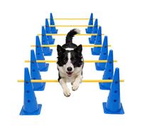 Niktule Équipement d'agilité Canine,Portatif - Cônes d'exercice pour Parcours d'obstacles pour Chien | Équipement d'Agilité Extérieur pour Petit Chien pour Jardin Intérieur Parc Maison Moyen