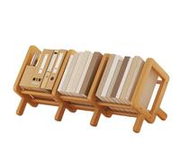 Niktule Étagère Bibliothèque De Bureau,Étagère À Livres pour Bureau - Étagère Escamotable en Bois Organisateur Décorative pour Coin Maison Salon Chambre Enfant