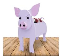 Niktule Fleur Cochon pour Animaux Compagnie - Jardinière succulente Dessin animé Jardin | jardinière en pépinière Fleurs, conteneurs Jardinage décoratifs