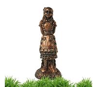 Niktule Jardin du Pays des Merveilles Fée,Figurine Alice, chapelier Fou, Chat du Cheshire et Chenille - Mad Hatter, Cheshire Cat and Caterpillar Garden Sculptures, Décorations