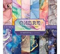 Niktule Papier Scrapbook Vintage - Album Photo Scrapbook - Papier Cartonné à Motifs Simple Face - 5,98 * 5,98 Pouces / 15,2 * 15,2 cm