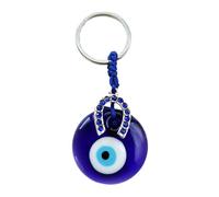 Niktule Porte-clés Bling pour Femmes, Porte-clés Porte-Bonheur - Porte-clés de Conception des Yeux Bleus - Porte-clés Lisses sans Rayures, Symbole de pour Sacs à Dos, Sacs à Main