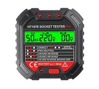 Niktule Prise HT107B - Testeur Prise GFCI avec Affichage la Tension Tension polarité Circuit Automatique 90-250V pour Usage Domestique et Professionnel