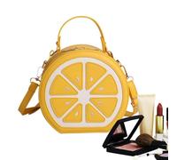 Niktule Sac à bandoulière Tote | Sac Tote Grande Capacité Forme de Quartier de Citron - bandoulière simple | Pour lunettes de rouge à lèvres portefeuille peigne festival musique soirée université