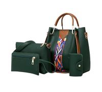 Niktule Sac À Main Pour Femme, 4 Sacs Bandoulière Femme, Sac Fourre-tout Portefeuille Set Pour Dames, Sac À Bandoulière À La Mode Avec Poignée Supérieure, Cuir Pochettes Bandoulière Voyage Travail