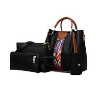 Niktule Sac À Main Pour Femme, 4 Sacs Bandoulière Femme, Sac Fourre-tout Portefeuille Set Pour Dames, Sac À Bandoulière À La Mode Avec Poignée Supérieure, Cuir Pochettes Bandoulière Voyage Travail