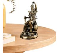 Niktule Statue de Justice | Statue en résine de Lady Justice Aveugle Assise, Law Decor, Home Decor, Figurine de Collection pour Les Amis avocats