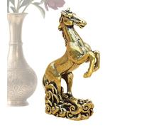 Niktule Statue De L'Année du Cheval 2026,Décoration du Nouvel an Chinois - Statue De Bureau 2026 Année Cheval - pour Bibliothèque Armoire Table à Manger Chambre Amis Camarades de