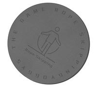 Niktule Tapis Rond antidérapant pour l'intérieur et l'extérieur - Épais, Haute densité, Cordes à Sauter - Yoga, Danse, Saut à la Corde, Exercice au Sol, Aérobic, Sport - Gris