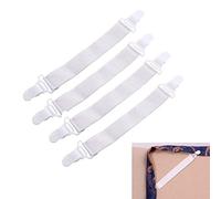Niktule Tendeur Drap Housse, Attache Drap, Sangles De Drap De Lit, Lot De 4 Housses De Matelas À Serrage Ferme avec Petite Boucle, Accessoires De Literie Faciles À Utiliser pour Draps De Lit