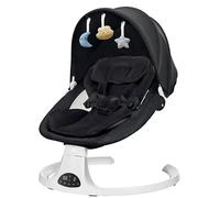 Niktulo Baby Swing pour les nourrissons à tout-petit-enfant avec plateau,5 vitesses 3 sièges positions 5 point mosqueton,électrique Swing nouveau-né avec Blueteeth Musique 10 chansons (noir)