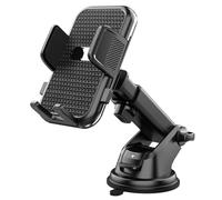 NIKTVEZ Support Téléphone Voiture à Ventouse, pour Mitsubishi Eclipse Cross Plug-in Hybrid 2021-2024 Rotation 360°, Installation sur Tableau de Bord et Pare-Brise