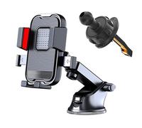 NIKTVEZ Support Téléphone Voiture à Ventouse, pour Mitsubishi Eclipse Cross Rotation 360°, Installation sur Tableau de Bord et Pare-Brise,B