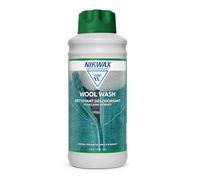 NIKWAX WOOL WASH 1 Litre, Nettoyant et Adoucissant de haute performance pour sous-vêtements techniques en laine. Nettoie, adoucit & rafraîchit la laine & les vêtements de sport en mérinos