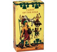 Nil Jeu De Carten Tarot,Thème Spirituel De L'egypte Ancienne,Cartes De Qualité Supérieure Recouvertes De Lin Avec Hiéroglyphes,Guide Illustré Sur Le Thème De L'egypte