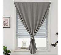 Nileco Rideaux Autoadhésifs pour Chambre à Coucher, Rideaux Occultants, Rideaux de Fenêtre Portables à Isolation Thermique, sans Perçage, Rideau Auto-adhésif sans Tringle(120x180cm(47x71nch), Gray1)