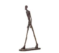 NILEEBUKER Giacometti Statue en Bronze du célèbre Homme Marchant Sculpture Abstraite réplique de décoration de la Maison, 25,4 cm de Haut