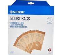 Nilfisk 5 Sacs à Poussière Originaux 10L - Accessoires pour Aspirateurs GD, CDB et CDF (82222900)