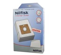 Lot de 5 sacs remplacement - Nilfisk - Pour Aspirateur One, Compact, Go, Coupe - 2.1 L