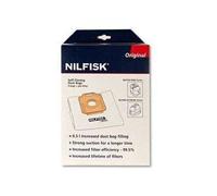 Nilfisk Sacs d'aspirateur 82095000 GS80/GS90/GM80/GM90 6,5L Originaux Lot de 5