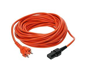 Nilfisk Câble d'alimentation pour aspirateur Industriel (Longueur 15 m, câble Amovible, Couleur Orange, câble d'alimentation) 107402901