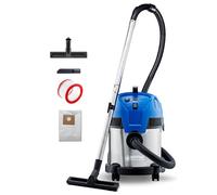 Nilfisk Aspirateur eau et poussière Multi II 22L INOX 1200 W pour maison, jardin, voiture