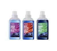 Nilfisk Premium Kit de Lavage Complet - Snow Foam + Deep Clean + Magic Wax - Détergents pour Le Nettoyage des Voitures au Nettoyeur Haute Pression (500 ML/chacun)