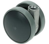 Nilfisk Roue pivotante pour aspirateur GS 80-90-200 22410100 32 mm avec béquille