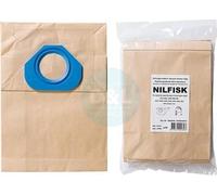 Nilfisk Sacs pour aspirateurs GA70/GS80/90/GM90 - 10 pièces en papier avec raccord plastique
