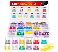 Nilight 50014R Lot de 140 mini fusibles à lame fins, 2 A, 3 A, 5 A, 7,5 A, 10 A, 15 A, 20 A, 25 A, 30 A, 35 A, 40 A, pour voiture, bateau, camion, SUV