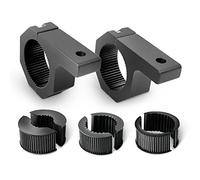 Nilight 90020B Lot de 2 supports de montage pour éclairage LED tout-terrain, barre horizontale, barre de toit, pare-buffle, Noir