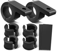 Nilight 90027B Lot de 2 kits de fixation pour barres lumineuses LED horizontales, pour pare-buffle, barres de toit de 1,9 cm, 2,5 cm, 3,2 cm, pour quads, véhicules utilitaires tout-terrain et camions