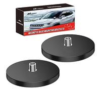 Nilight 90042B Lot de 2 supports de fixation pour barre lumineuse LED avec base magnétique, support de ventouse puissant pour éclairage de travail hors route monté sur le capot