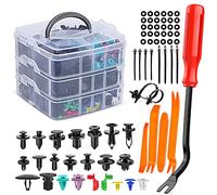 Nilight Assortiment de 725 clips de fixation et fixations automatiques 23 tailles les plus populaires Rivets en nylon pour gardeboue avec 10 attaches de câble et extracteur de fixations pour