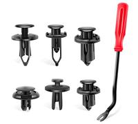 Nilight Clips de fixation de voiture 6,3 mm 8 mm 9 mm 10 mm Kit de remplacement pour pare-chocs Push Rivet Clips pour GM Ford Toyota Honda Chrysler