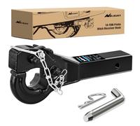 Nilight Ensemble d'attelage de 10 tonnes pour Crochet réceptacle Militaire de 5 cm, Finition laquée, capacité de 9 071,8 kg, Convient aux Anneaux Lunettes de 6,3 cm, Noir Brillant