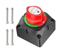 Nilight Interrupteur Coupe-Batterie, Position 1, 2, 1 et 2, off, 12 V-48 V, Étanche et Robuste, pour Bateau, Voiture, Camping-Car, Quads, Véhicules Utilitaires Tout-Terrain