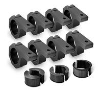 Nilight Kit de Support de Fixation de Barre Horizontale pour Barre Lumineuse LED Hors Route sur Le Support de Cage de Voiture, Garantie de 2 Ans (90021H) 8 pièces (Pack de 1) Noir